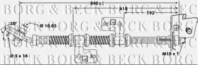 BORG & BECK bbh6669 -  Тормозной шланг